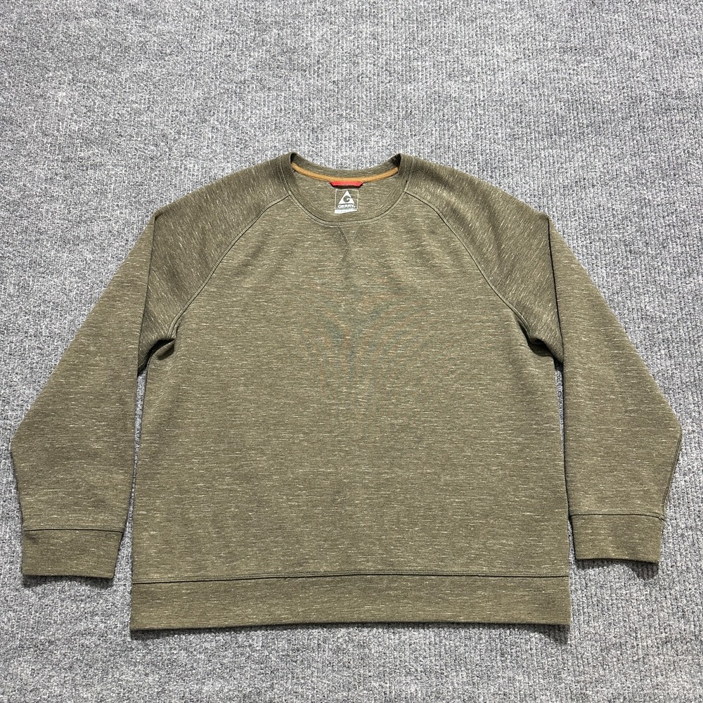 Gerry Mens Pullover Sweater Size XL Brown Crew Neck Long‎ Sleeve Casual Warm Top